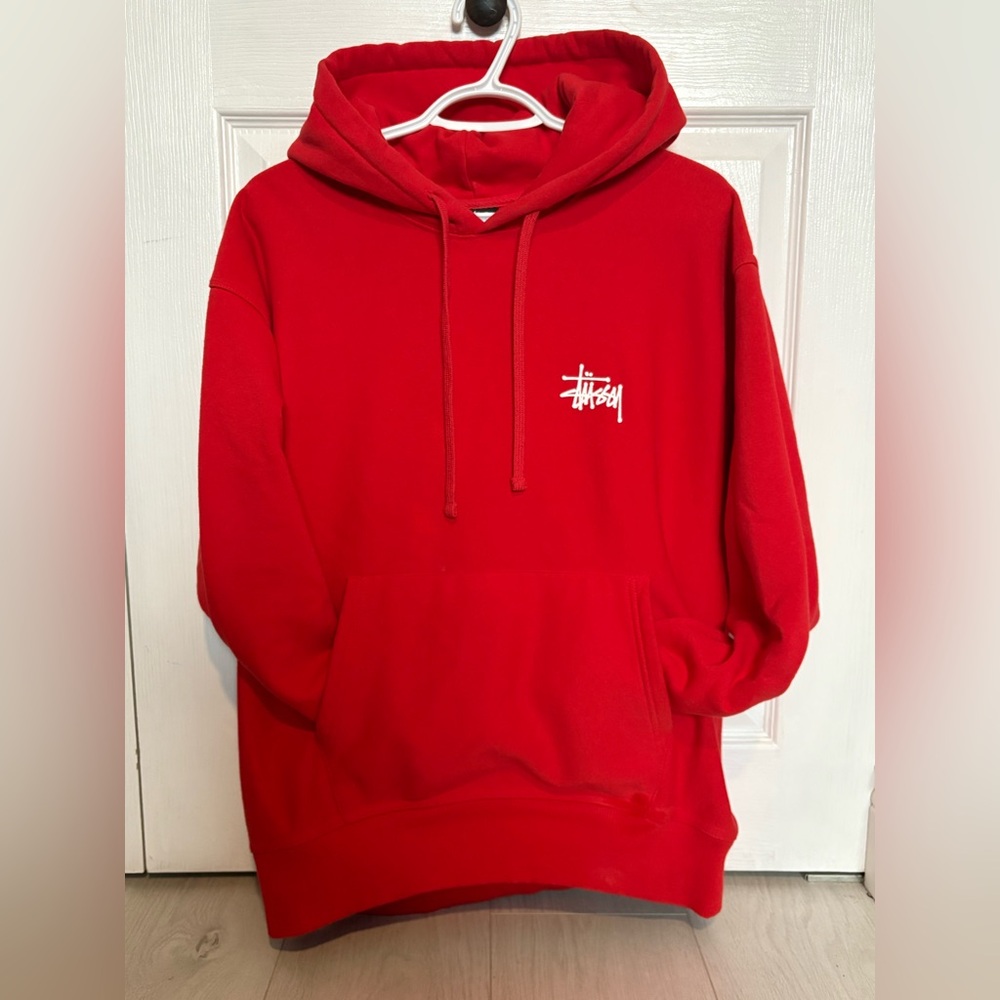 Stussy Red Logo Hoodie